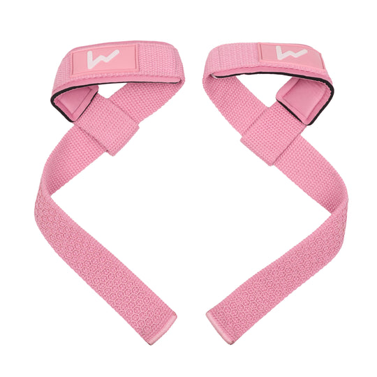 Straps de Halterofilia Rosa Cream - Elitex Training