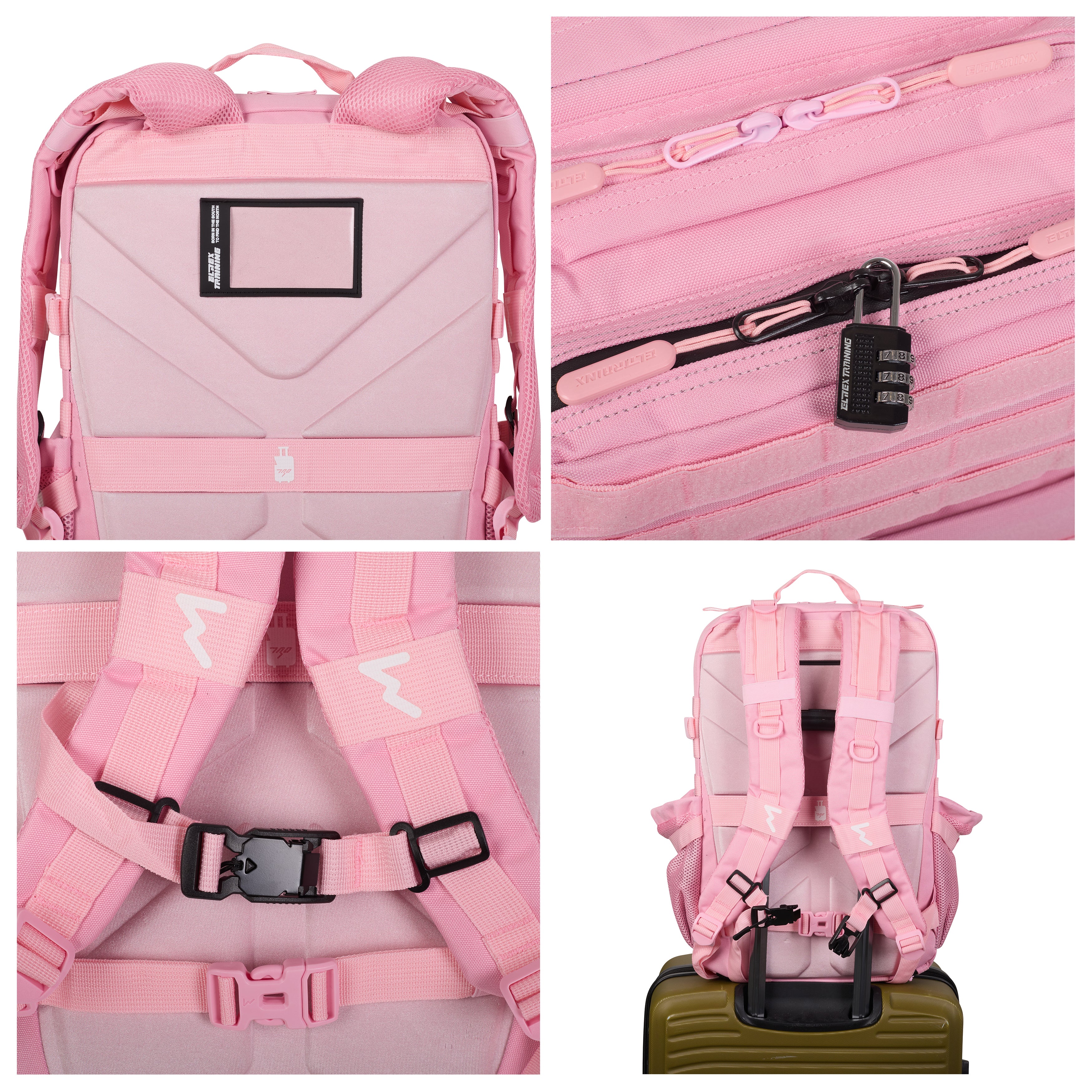 Elitex Training Tactical Backpack Pink - Sports Travel Backpack