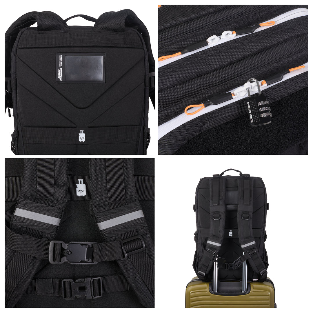 Mochila Táctica V2 45L Hybrid Negro - Elitex Training