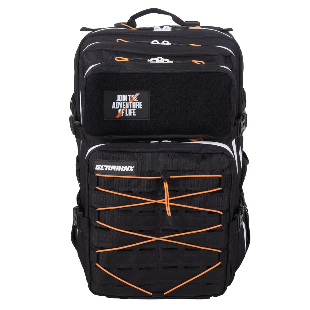V2 45 L Hybrid Black with orange front elastic system