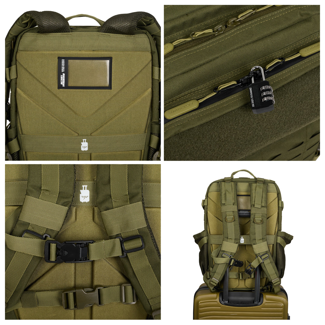Mochila Táctica V2 45L Verde - Elitex Training