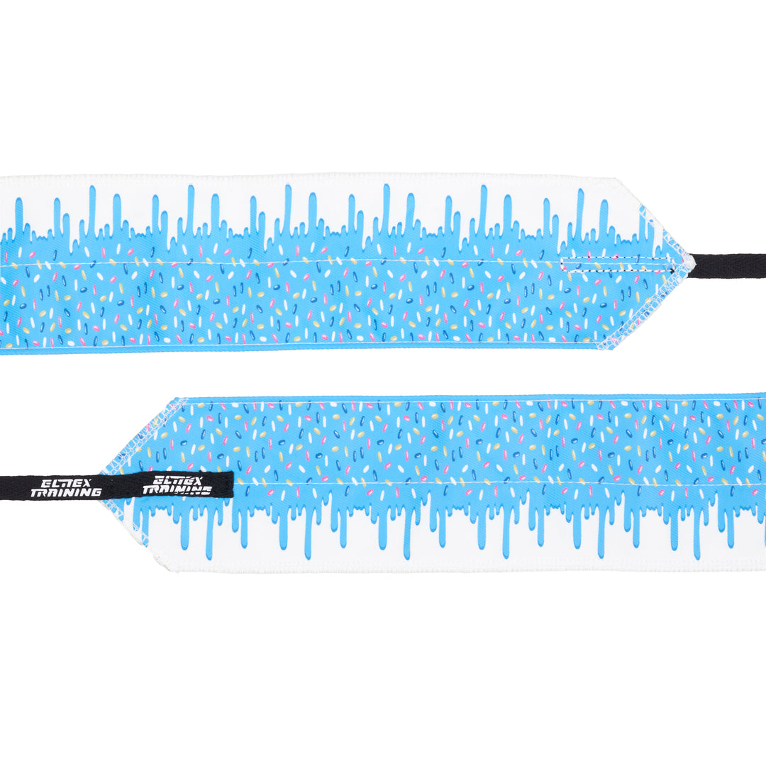 Muñequeras de Tela para Cross Training y Halterofilia - Blue Glazed - Elitex Training