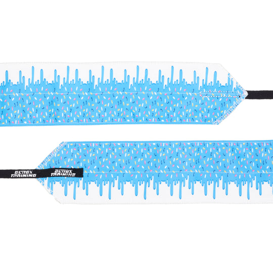 Muñequeras de Tela para Cross Training y Halterofilia - Blue Glazed - Elitex Training
