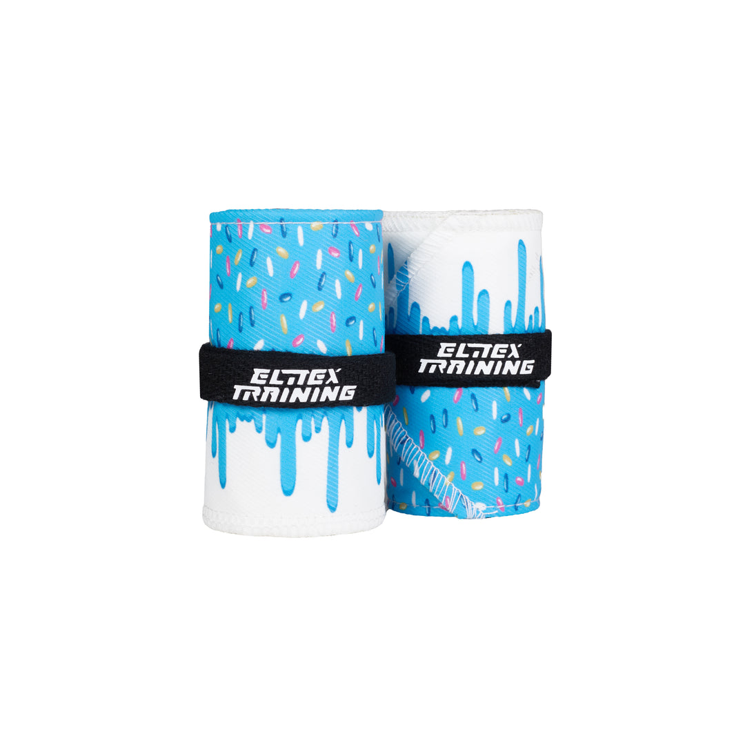 Muñequeras de Tela para Cross Training y Halterofilia - Blue Glazed - Elitex Training