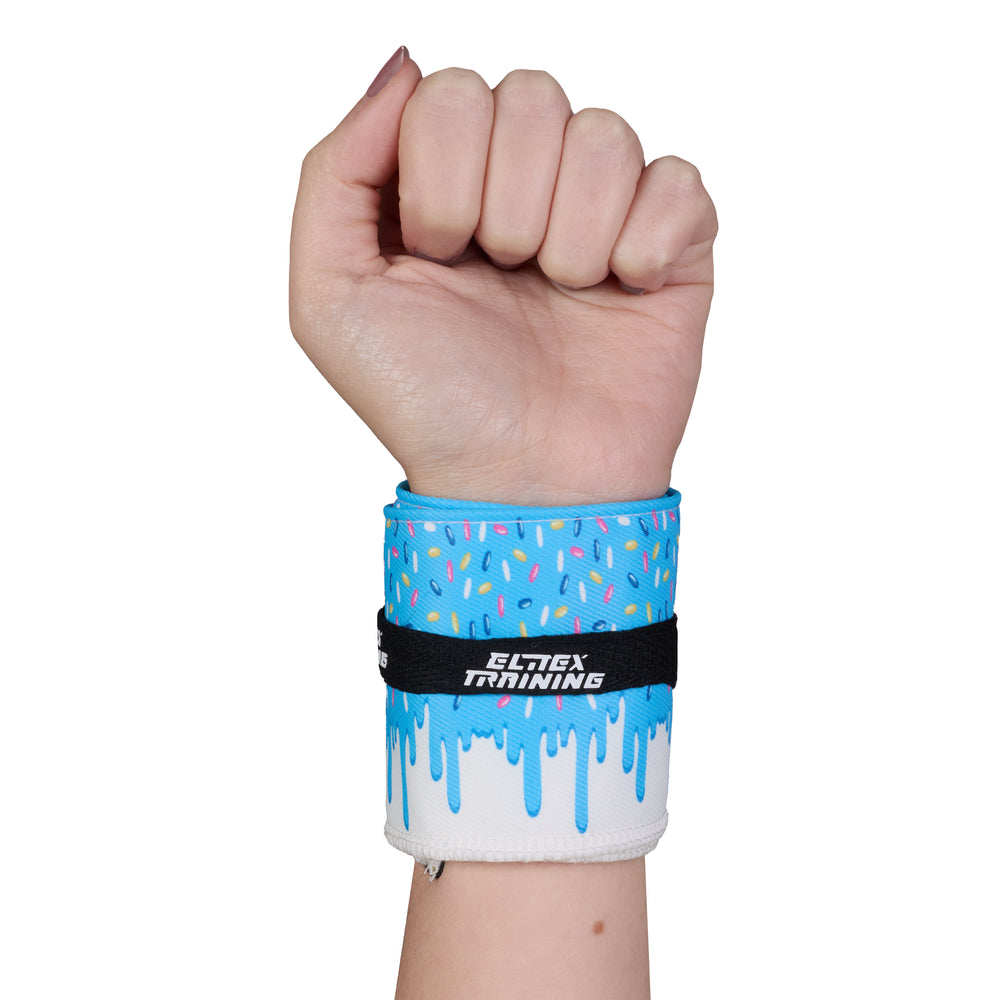 Muñequeras de Tela para Cross Training y Halterofilia - Blue Glazed - Elitex Training