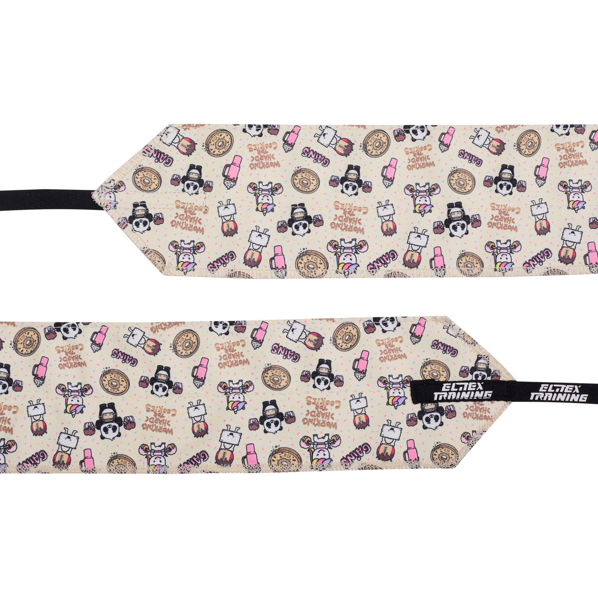Muñequeras de Tela para Cross Training y Halterofilia - Sweet Cream - Elitex Training