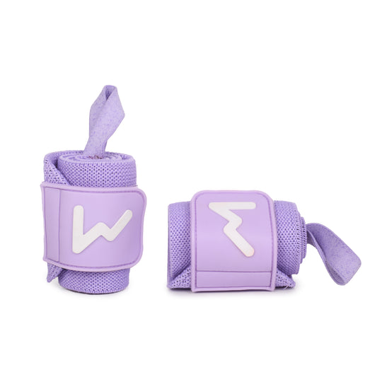 Muñequeras de Halterofilia Lavanda - Elitex Training