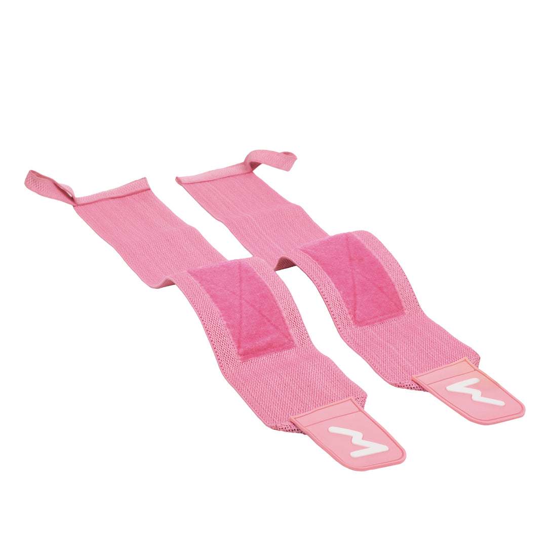 Muñequeras de Halterofilia Rosa Cream - Elitex Training