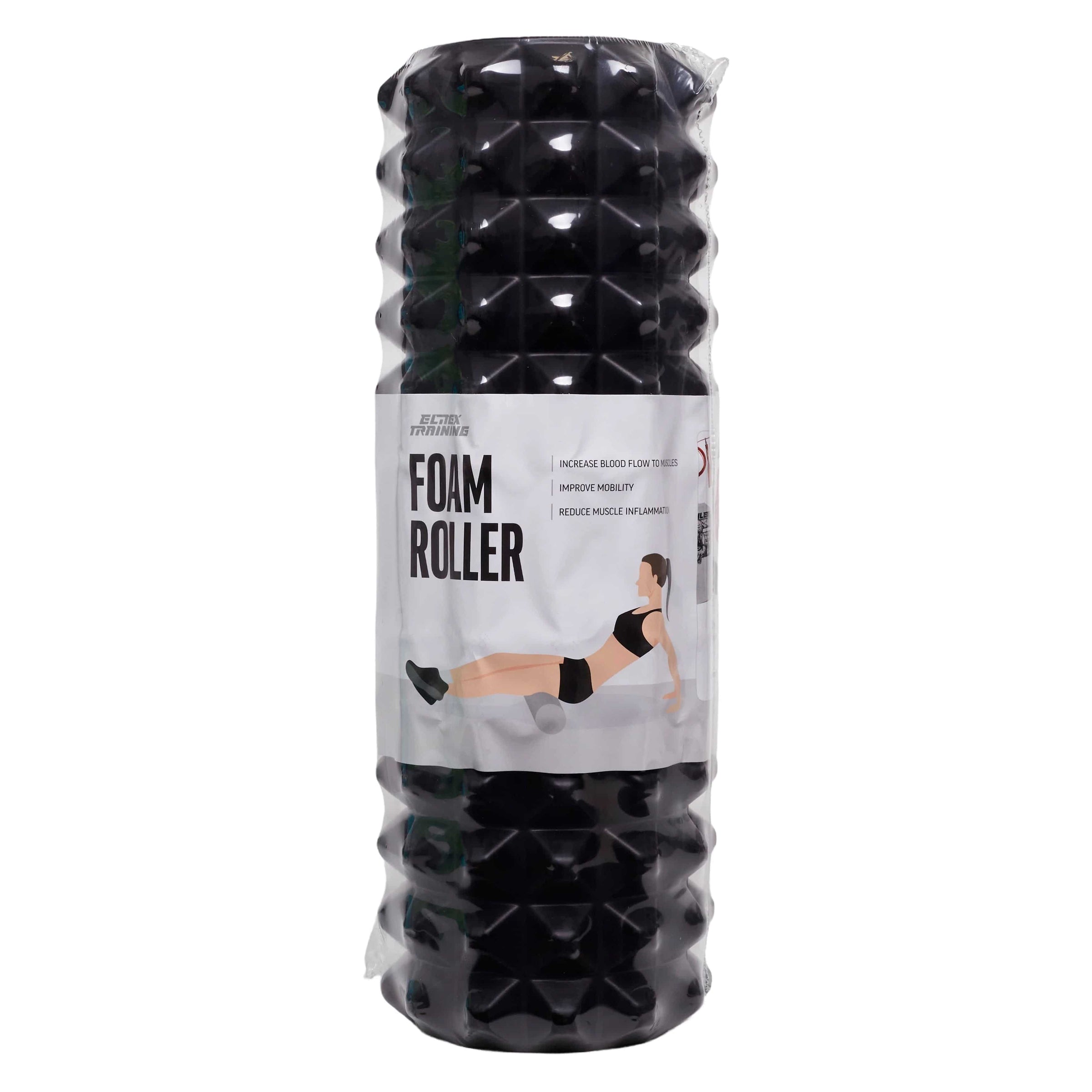 Foam Roller Esponjoso Negro - Elitex Training