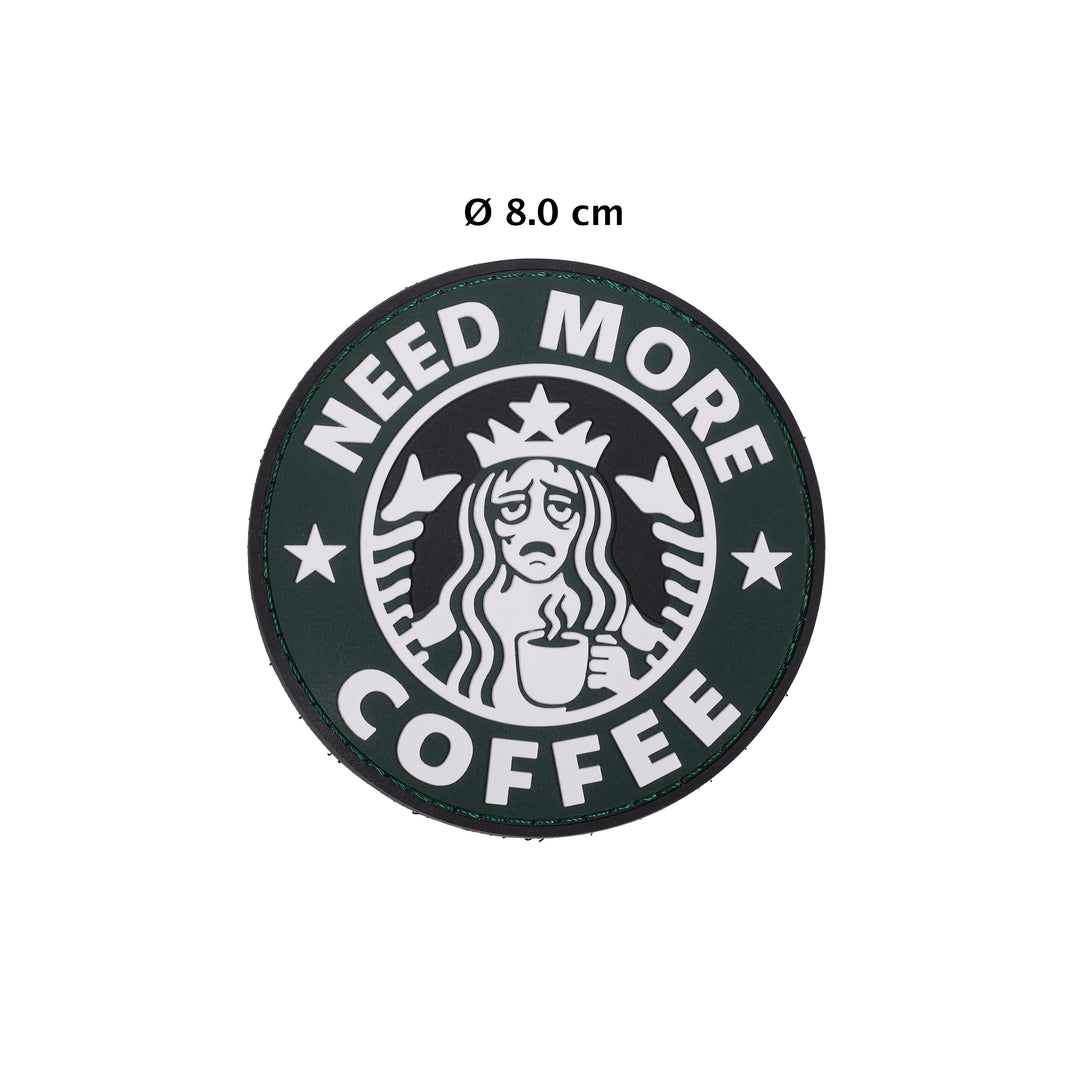 Parche Pvc Need More Coffee - Elitex Training
