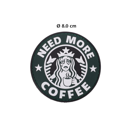Parche Pvc Need More Coffee - Elitex Training