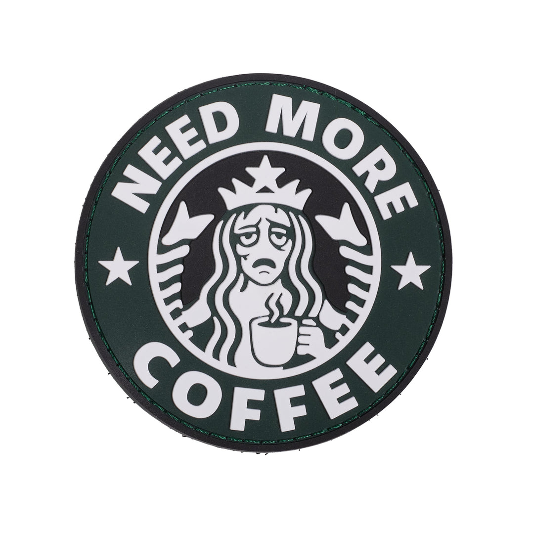 Parche Pvc Need More Coffee - Elitex Training