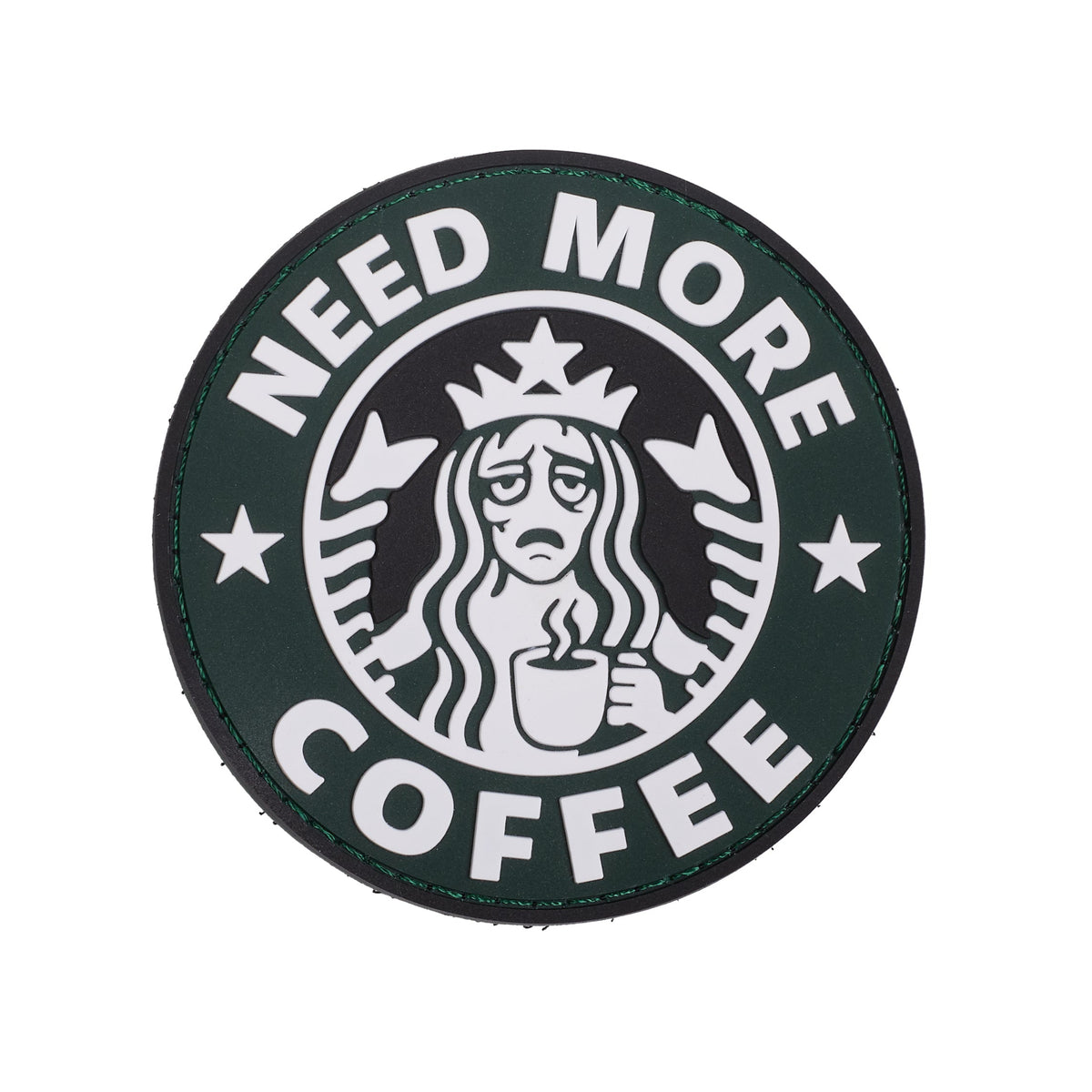 Parche Pvc Need More Coffee - Elitex Training