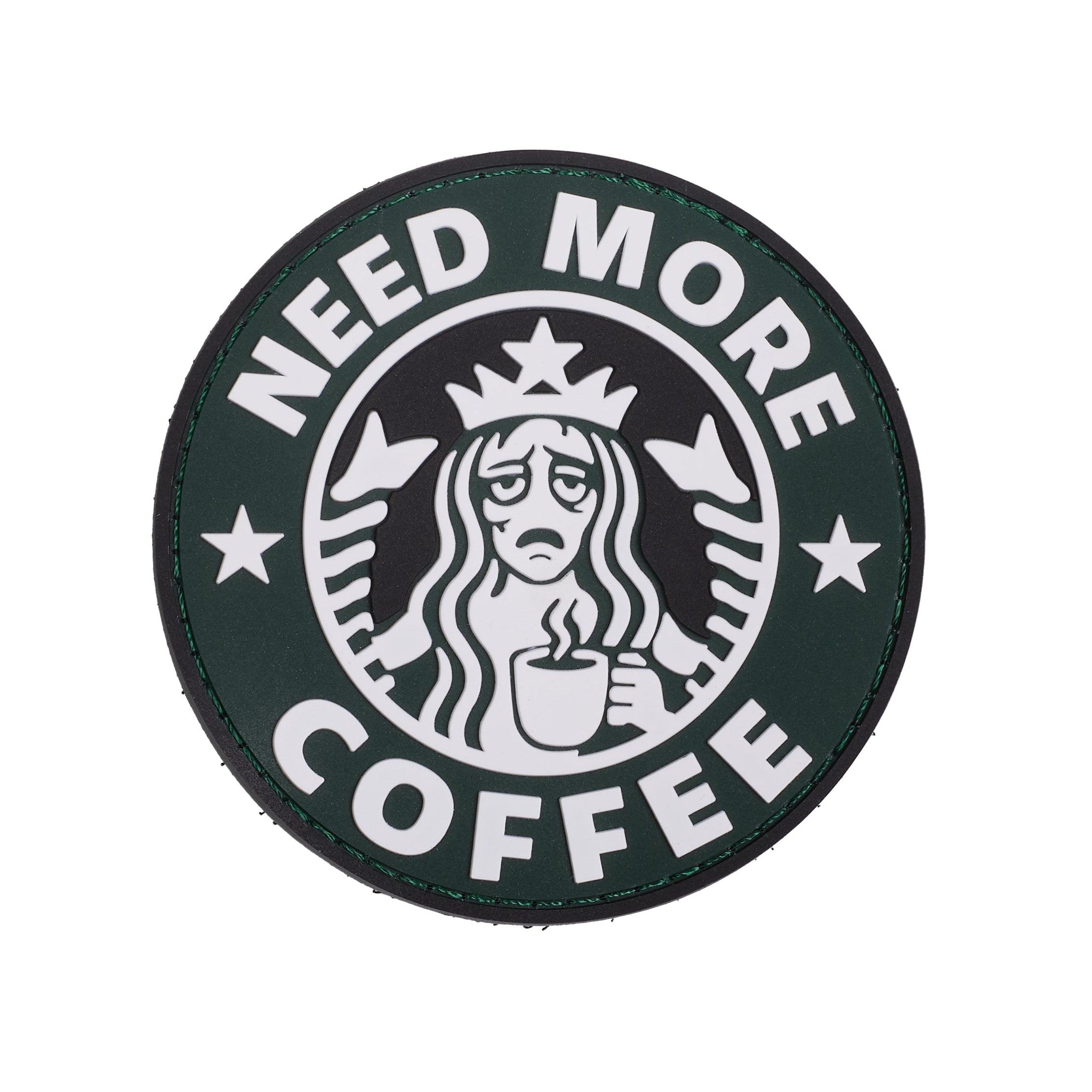 Parche Pvc Need More Coffee - Elitex Training
