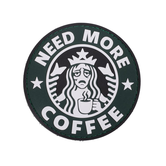 Parche Pvc Need More Coffee - Elitex Training