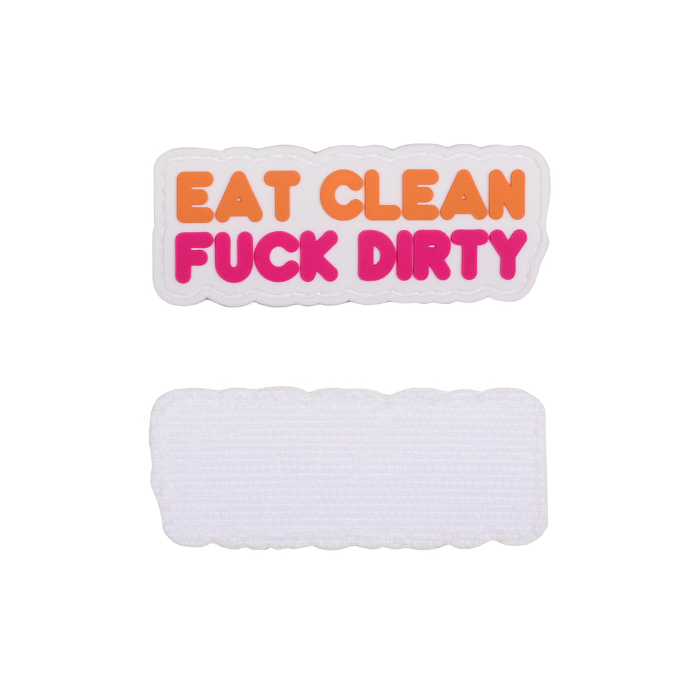 Parche Pvc Eat Clean Fuck Dirty - Elitex Training