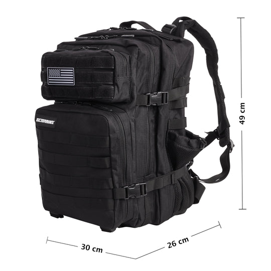 Mochila Táctica V1 45L Negro *PROMO* - Elitex Training