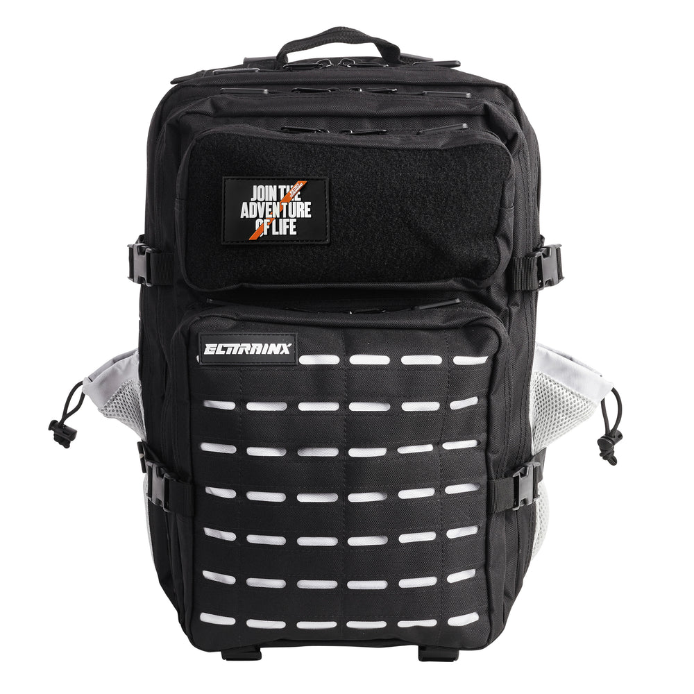 Mochila Táctica V2 45L All In Negro y Blanco - Elitex Training