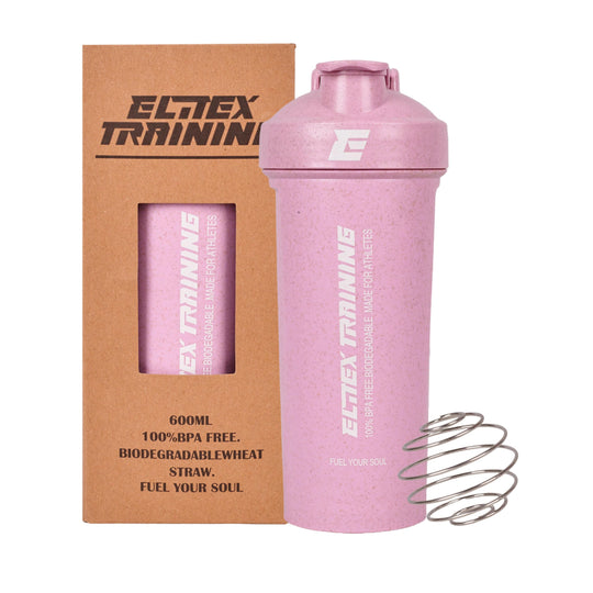 Eco-Shaker Sostenible de 600ml Rosa - Elitex Training