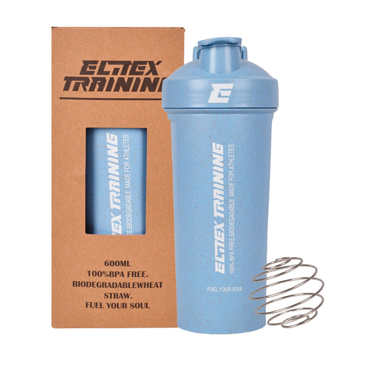 Eco-Shaker Sostenible de 600ml Azul - Elitex Training