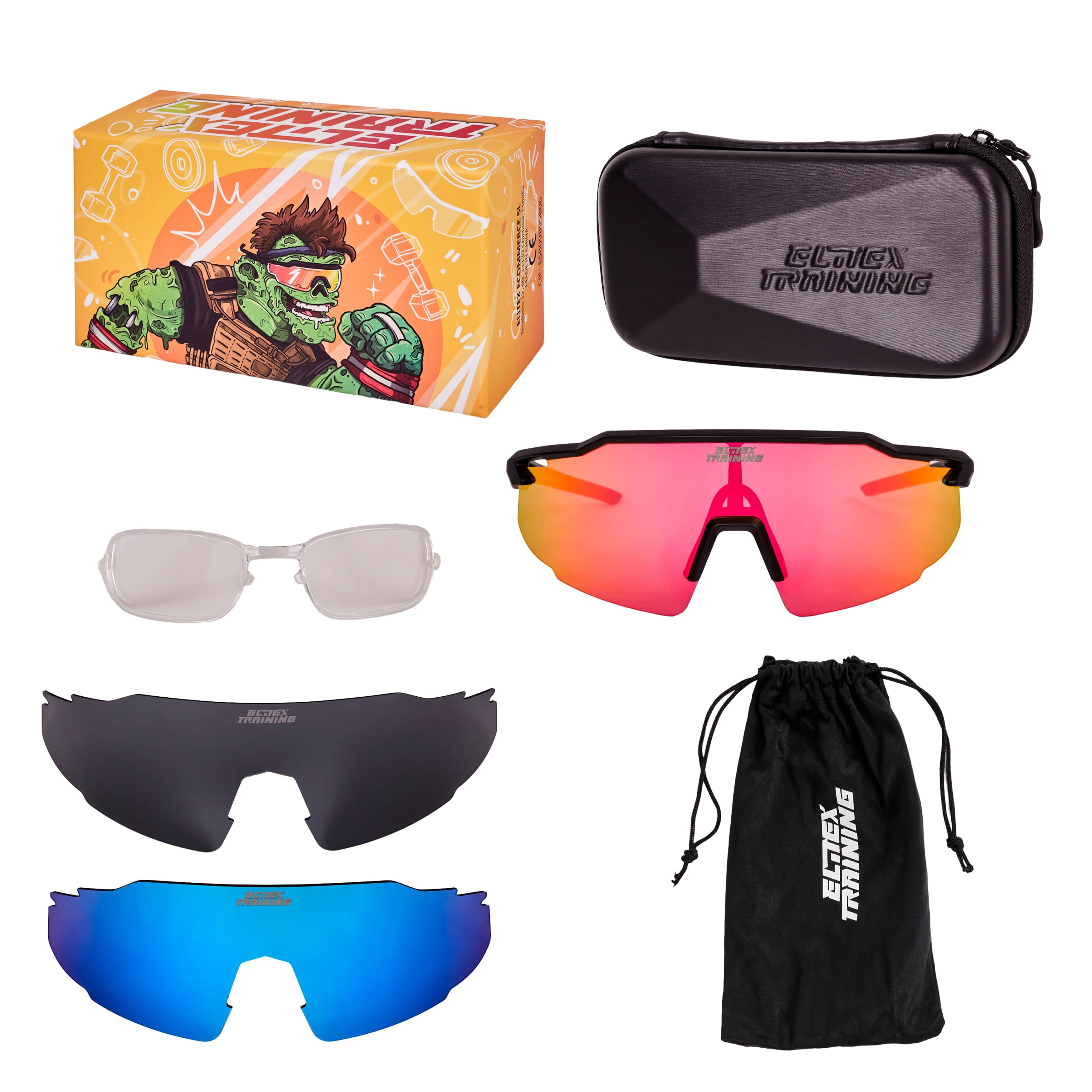 Sportbril Vision One Zwart – Elitex Training