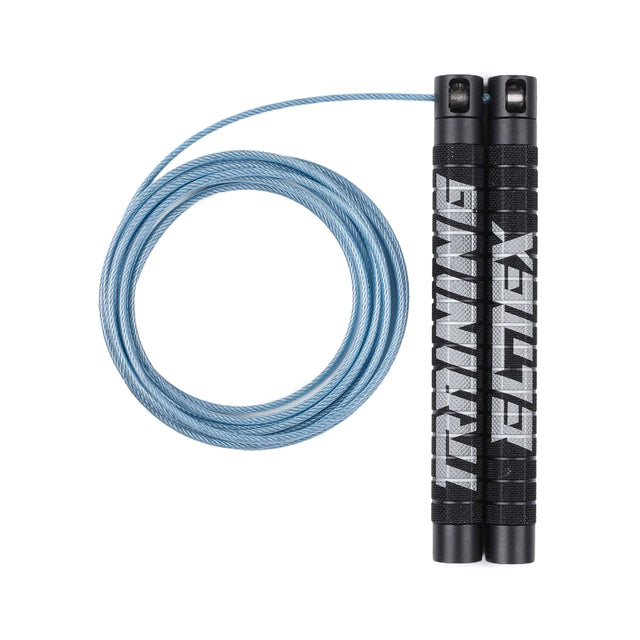 PRO Black Matte Speed Jump Rope + Blue Rope