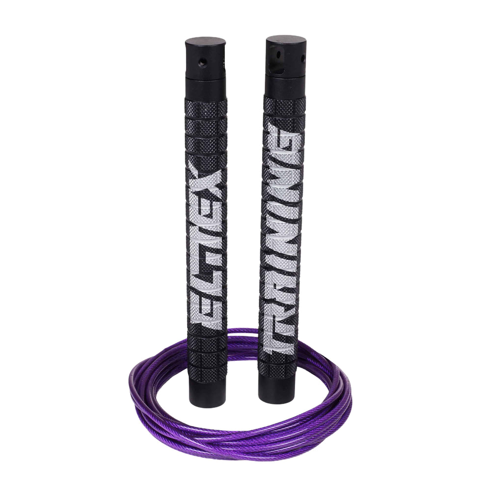 Comba de velocidad PRO Black Mate + Purple Rope - Elitex Training