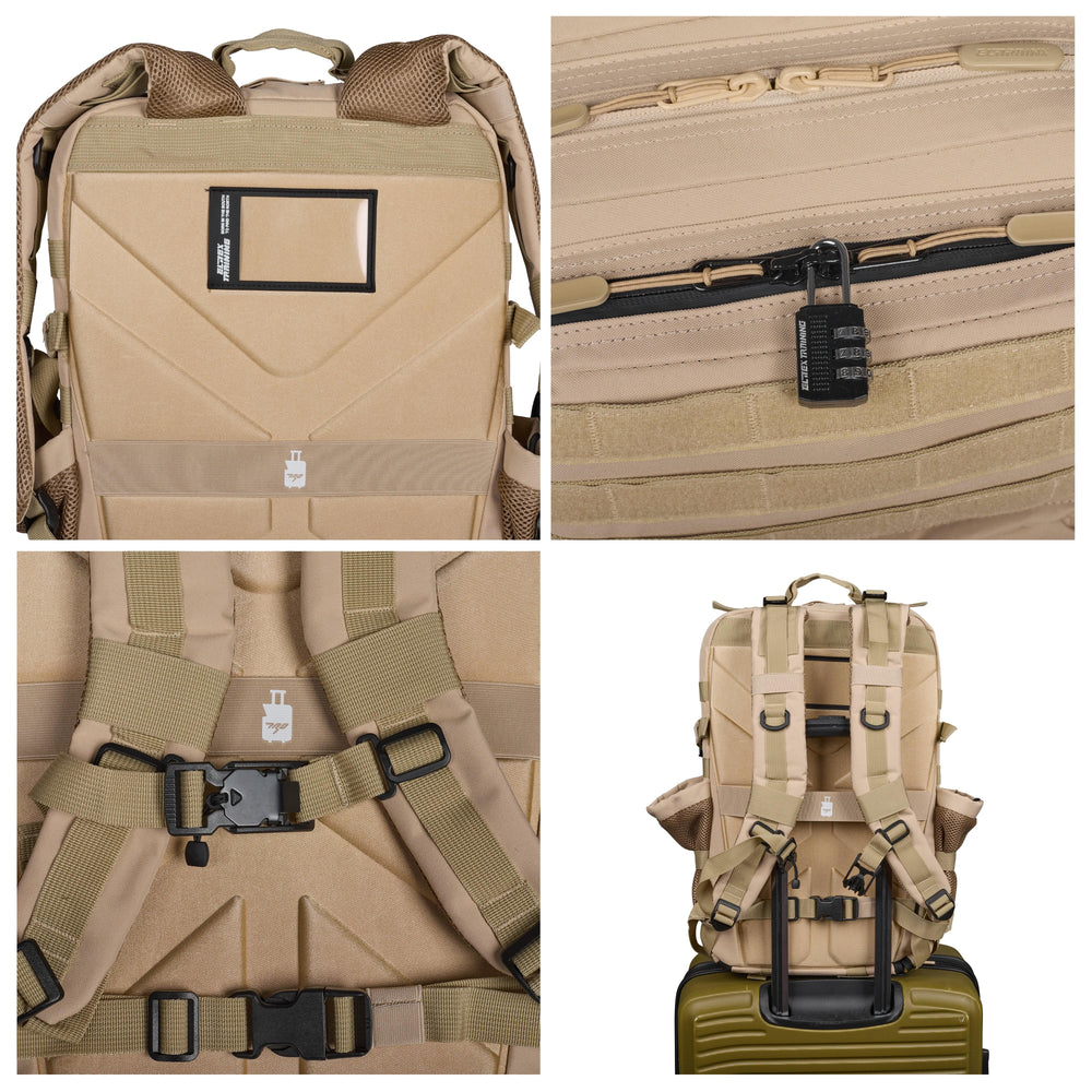 Mochila Táctica V1 All In 45L Cream Khaki - Elitex Training