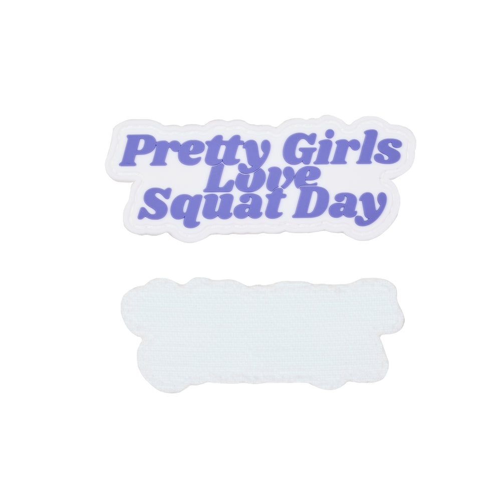 Parche Pvc Pretty Girls Love Squat Day - Elitex Training