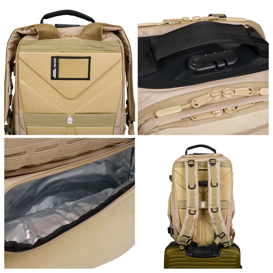 Mochila Pro Series 45L Cream Khaki - Elitex Training