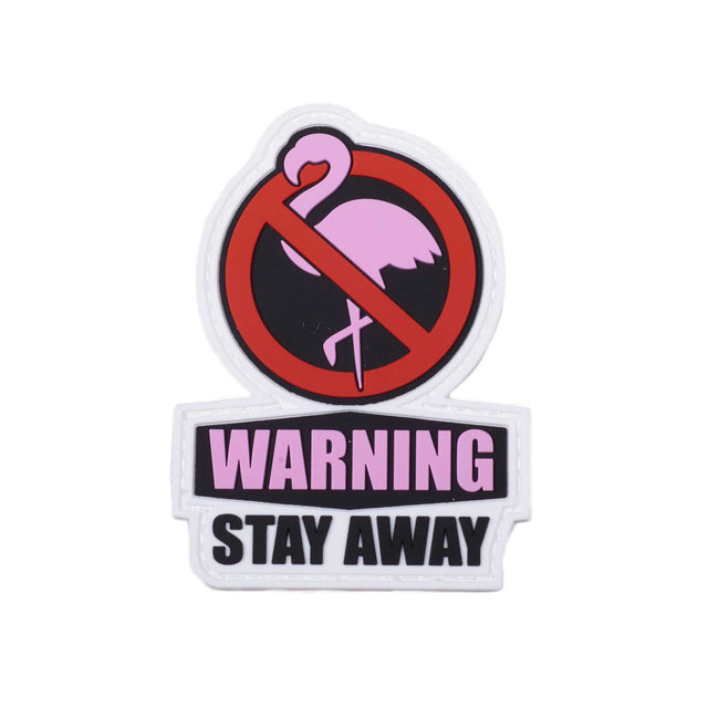 Flamingos Stay Away Patch