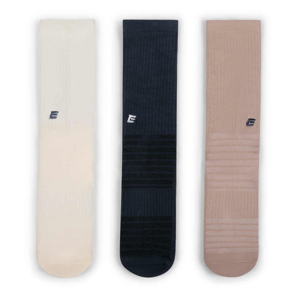 Performance Training Club Socks Pack 3 - White Blue Cream