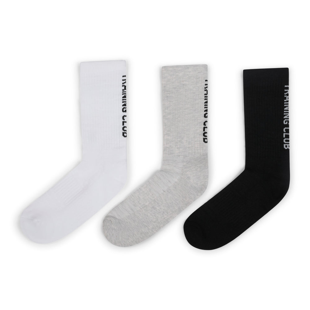 Your Training Club rotation. — Performance Training Club Socks 3-Pack - Black Grey White