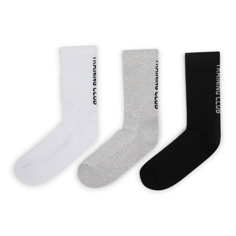 Calcetines Performance Training Club Pack 3 - Negro Gris Blanco - Elitex Training