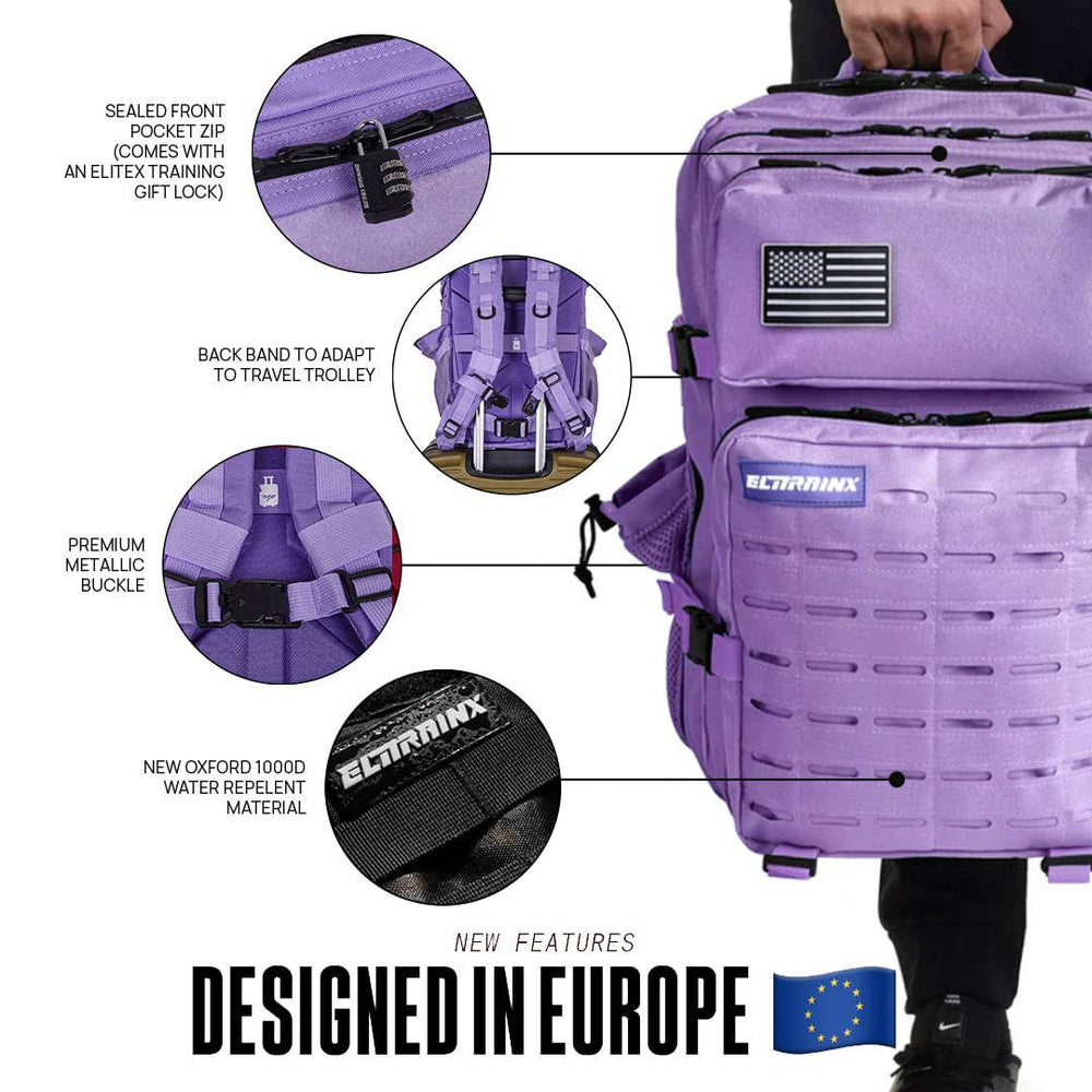 Mochila Táctica V2 45L All In Lavanda - Elitex Training