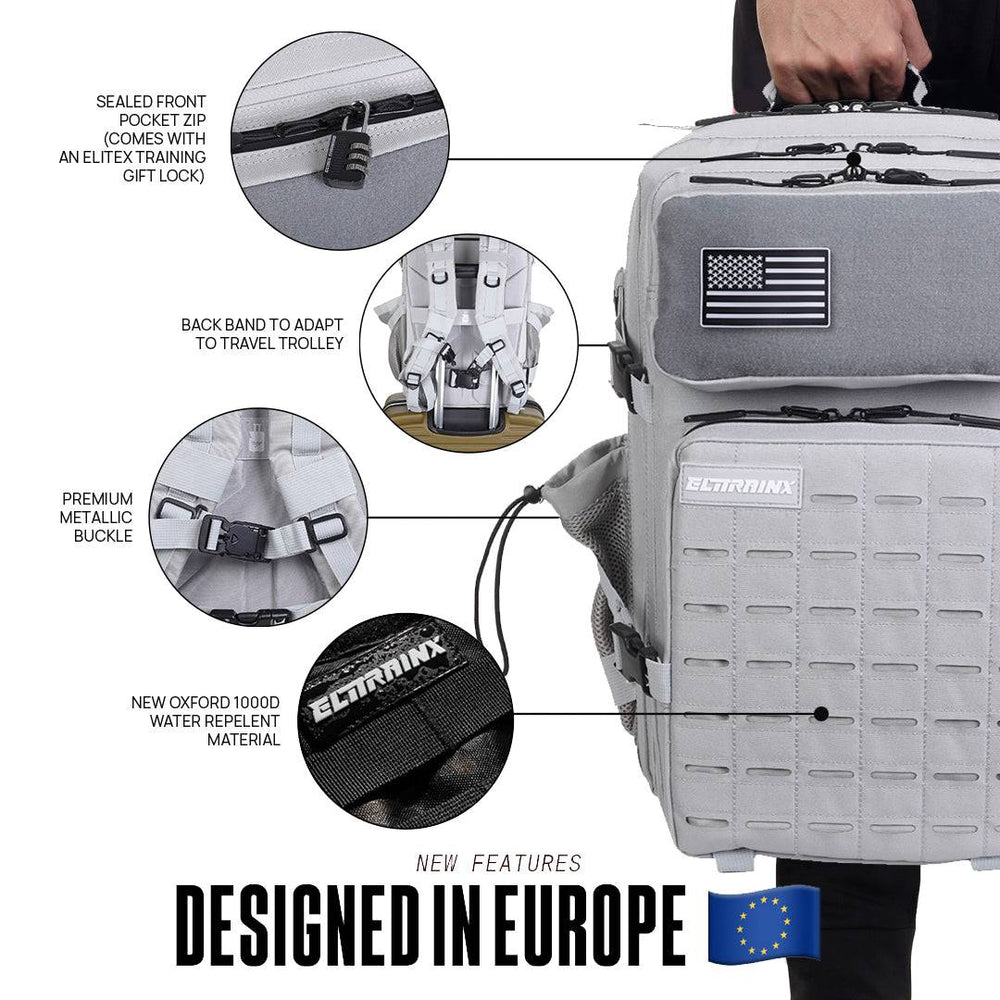 Mochila Táctica V2 45L All In Silver - Elitex Training