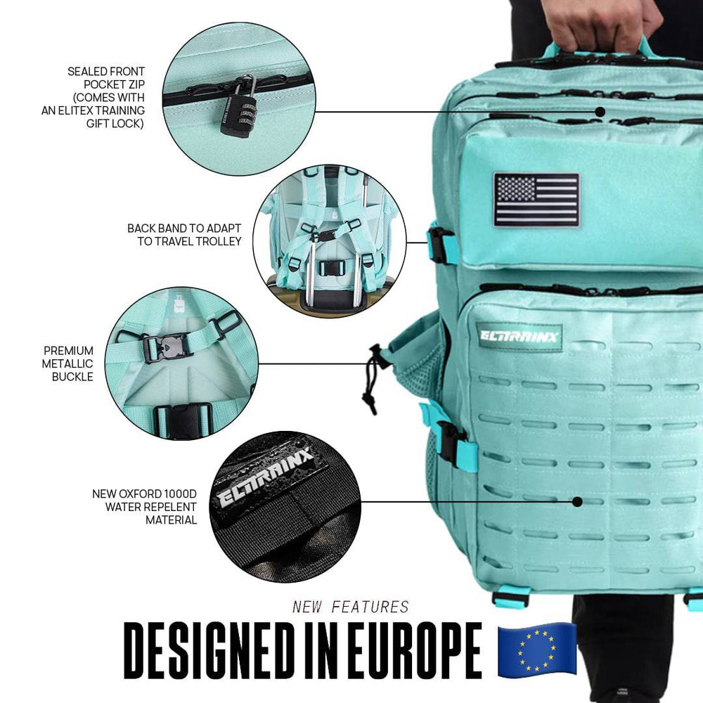 Mochila Táctica V2 45L All In Mint Green - Elitex Training