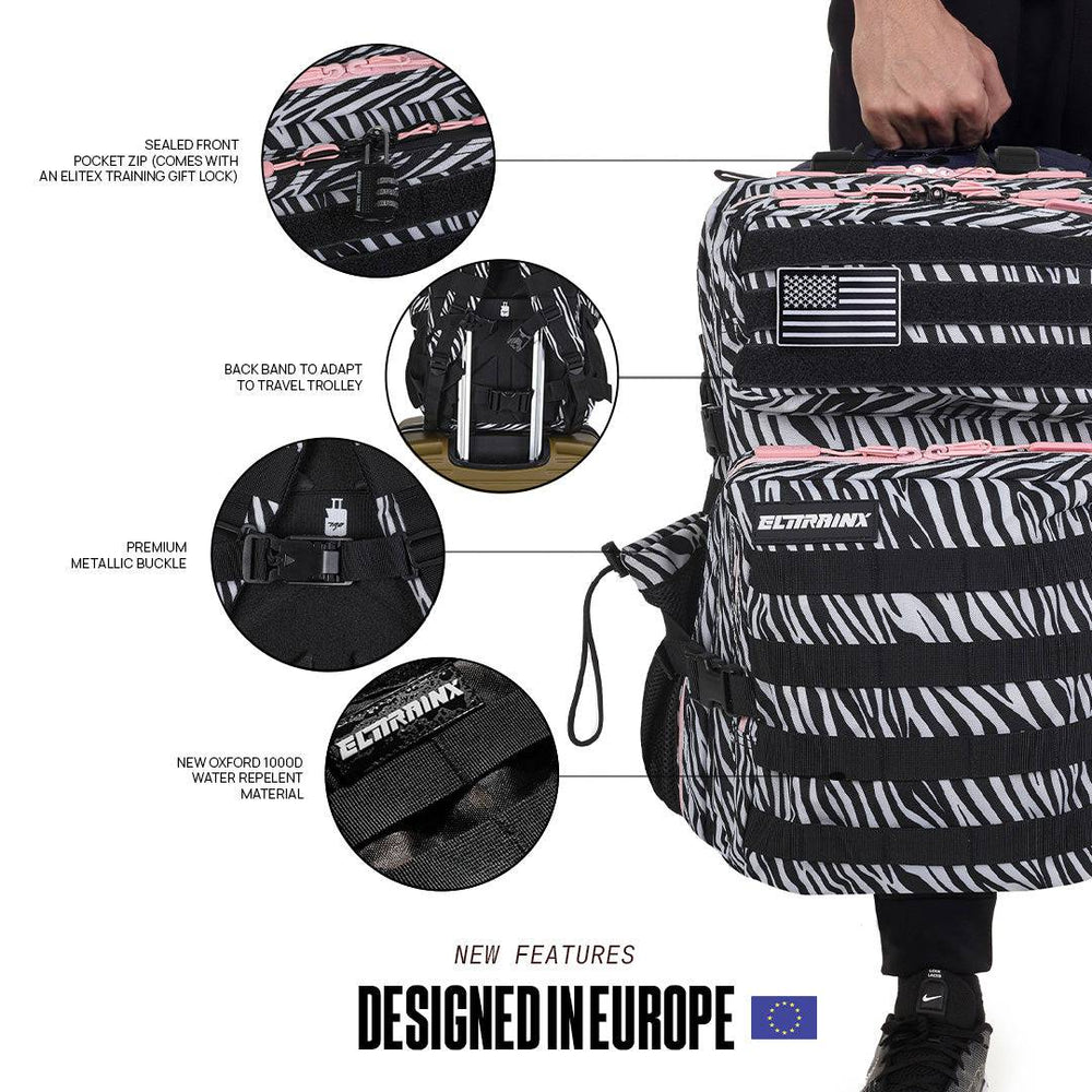 Mochila Táctica V1 45L All In Zebra - Elitex Training