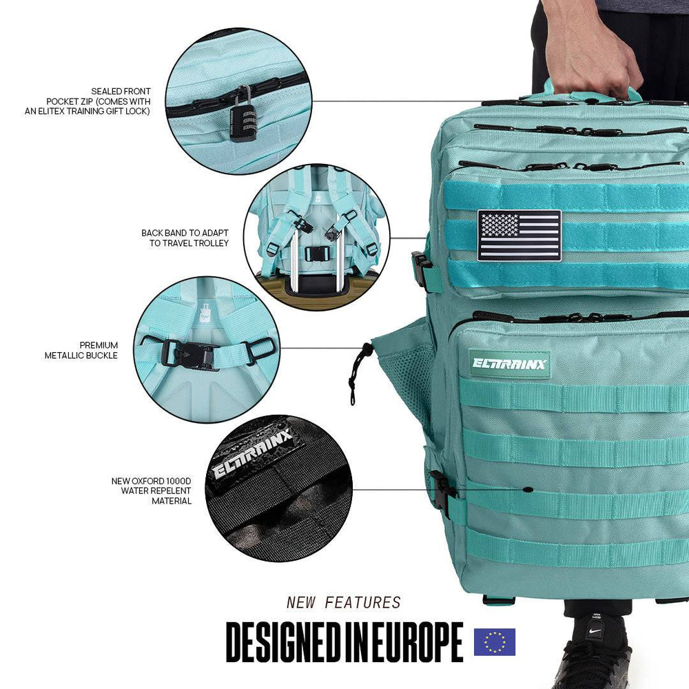 Mochila Táctica V1 45L All In Mint Green - Elitex Training