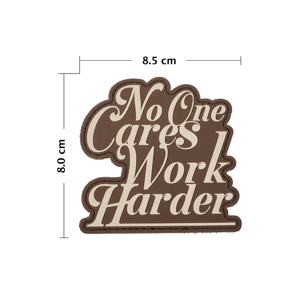 Parche Pvc No One Cares Work Harder - Elitex Training