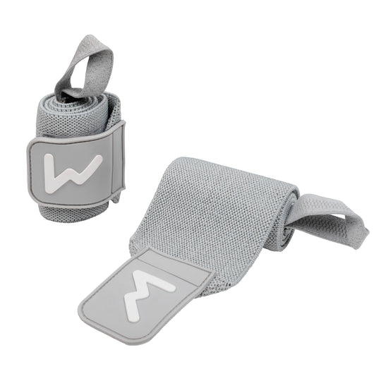Muñequeras de Halterofilia Gris