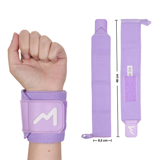 Muñequeras de Halterofilia Lavanda