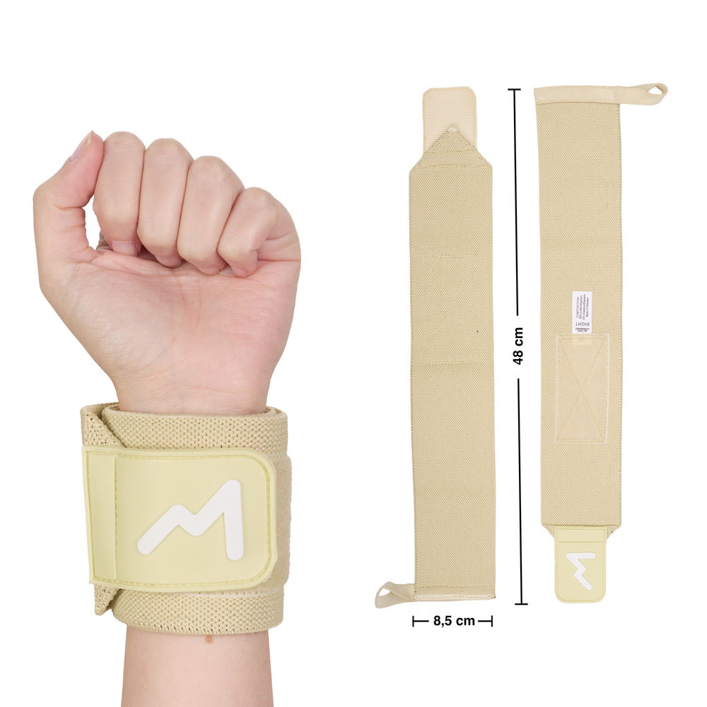 Muñequeras de Halterofilia Cream