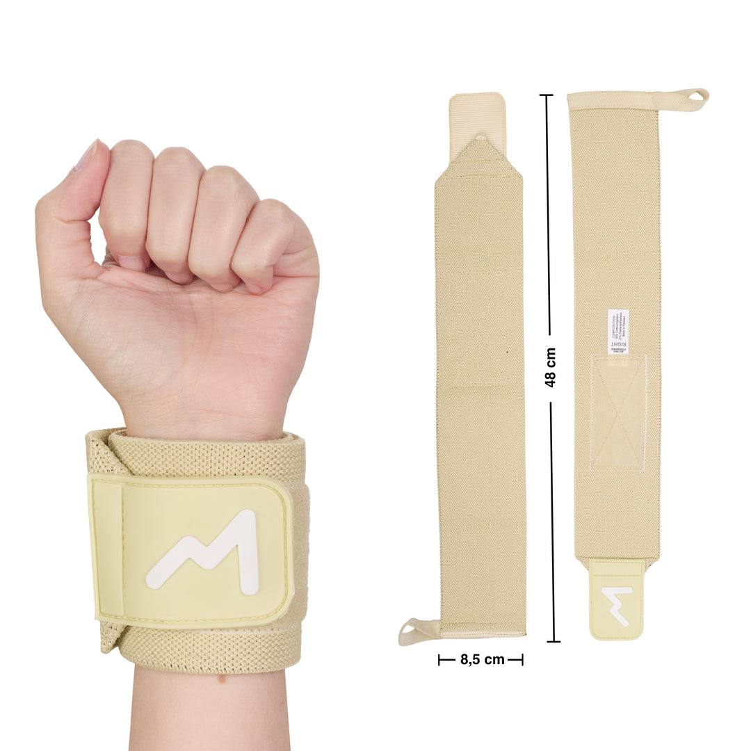 Muñequeras de Halterofilia Cream