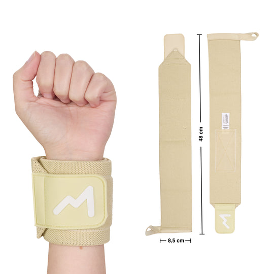 Muñequeras de Halterofilia Cream