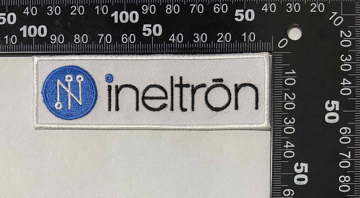 Gepersonaliseerde patch met het Ineltron-logo