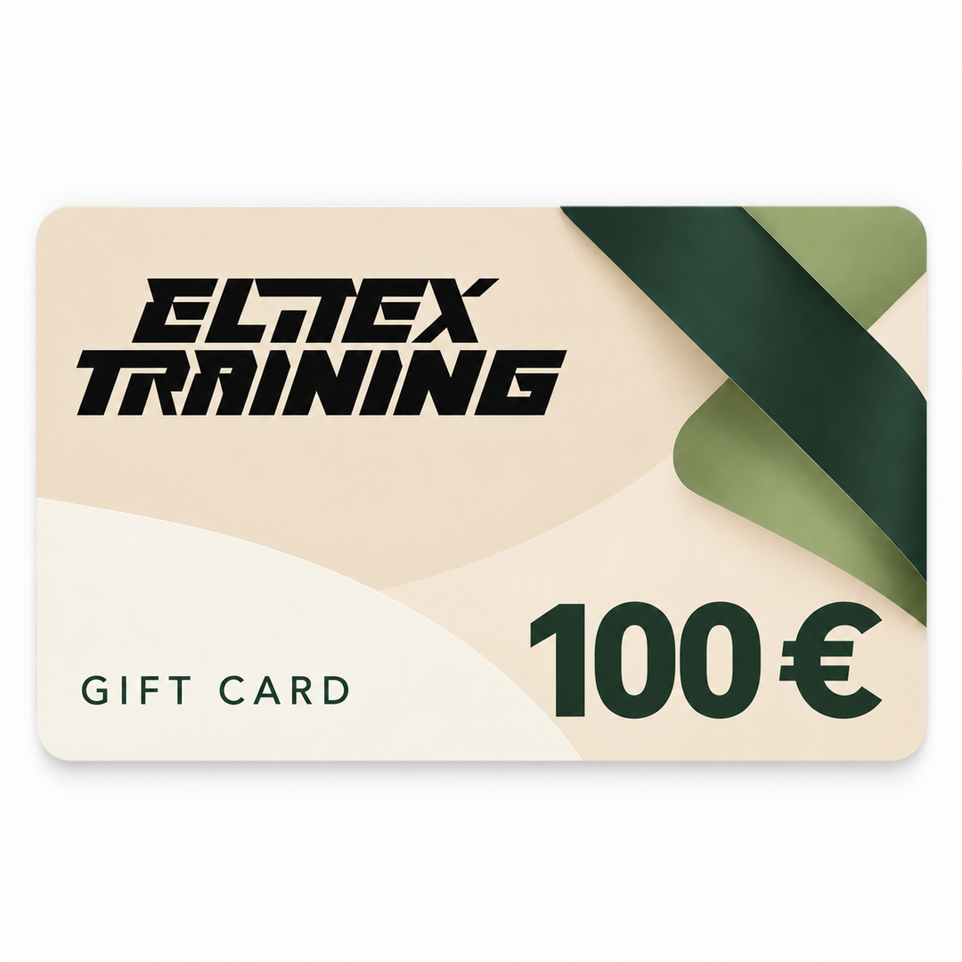 Tarjeta regalo ELITEX Training 100 euros en crema y verde