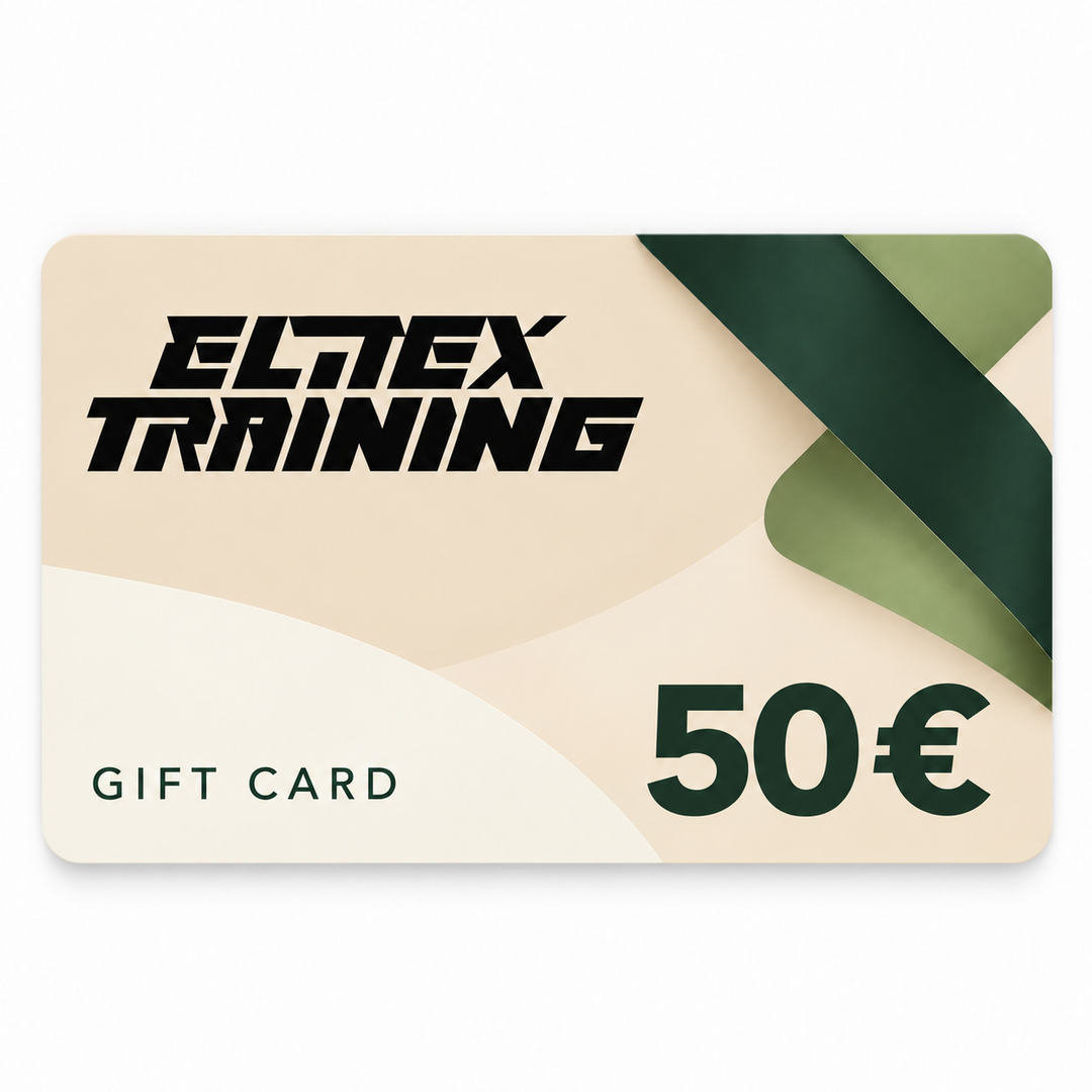 Tarjeta regalo ELITEX Training 50 euros en crema y verde